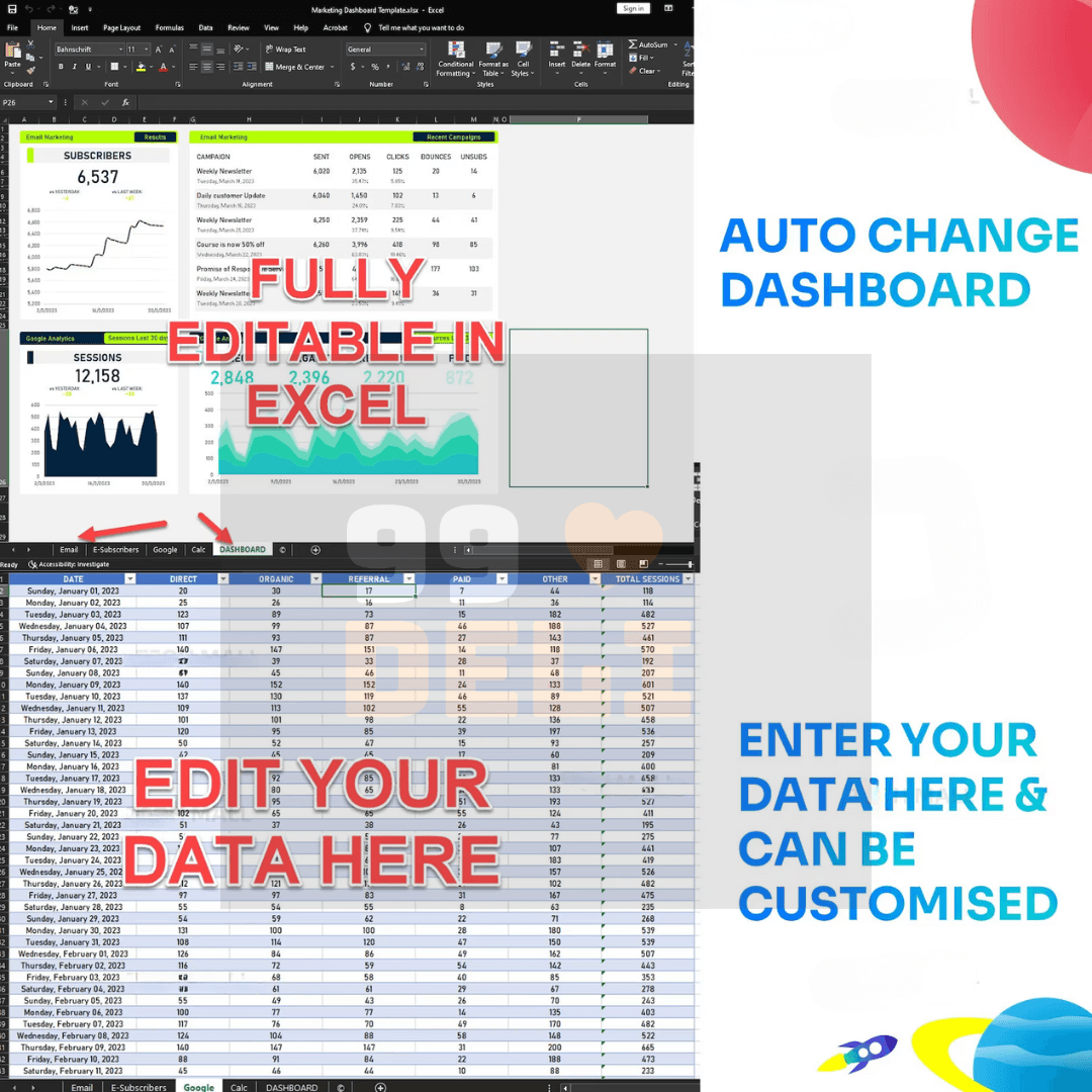 12 EXCEL KPI Dashboard Templates