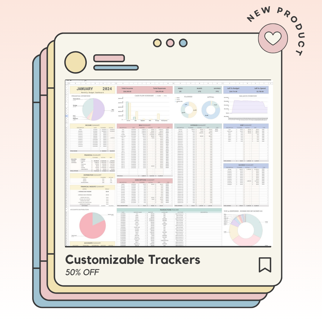 Spreadsheet Trackers