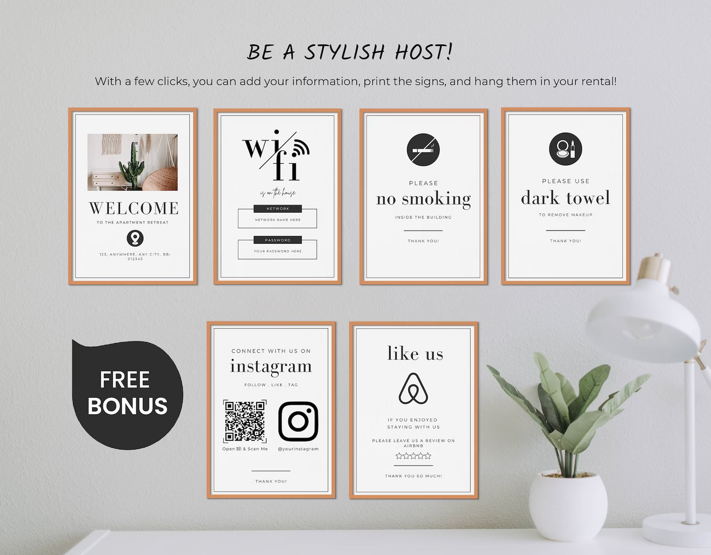 Airbnb/Rental Welcome Book Printables