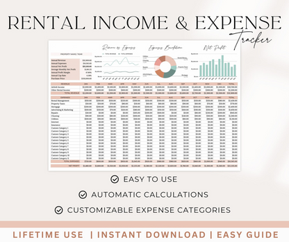 Rental/Airbnb Income and Expense Tracker