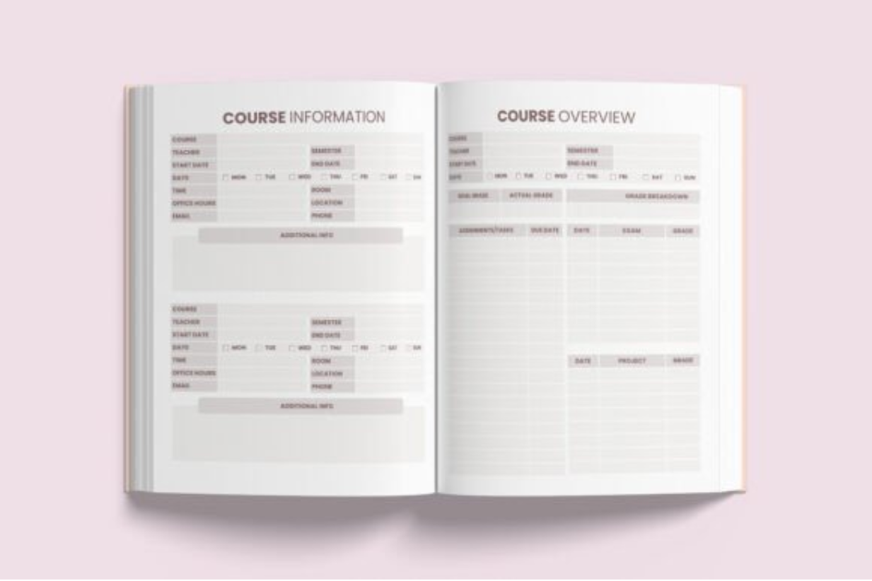 📚 2025 Student Planner | Fully Editable on Canva 🎨