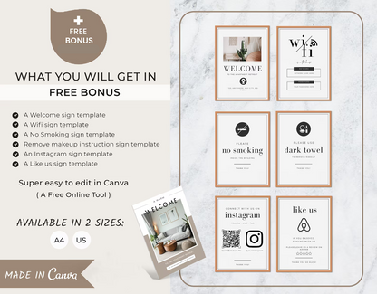 Airbnb/Rental Welcome Book Printables