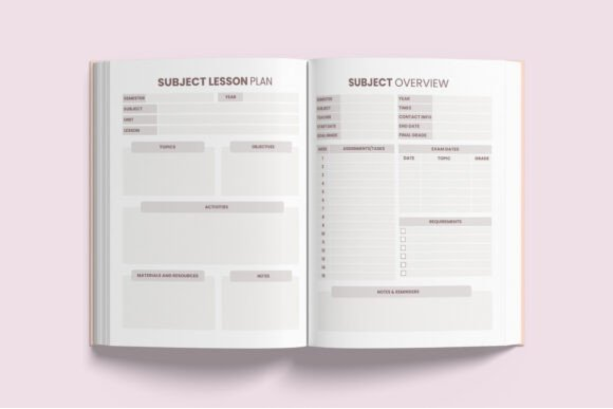 📚 2025 Student Planner | Fully Editable on Canva 🎨