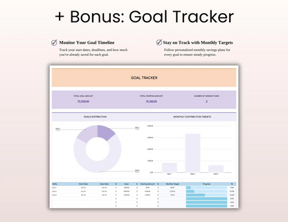 Simple Budget Tracker – Rainbow Theme | Excel & Google Sheets | Colorful One-Tab Budget Spreadsheet