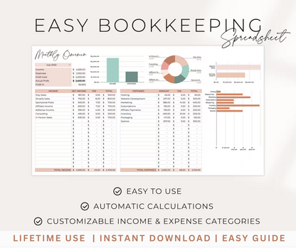 Easy Bookkeeping Tracker