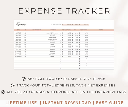 Easy Bookkeeping Tracker