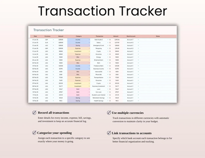 Ultimate Annual Budget Spreadsheet | Google Sheets & Excel | Yearly Finance & Expense Tracker