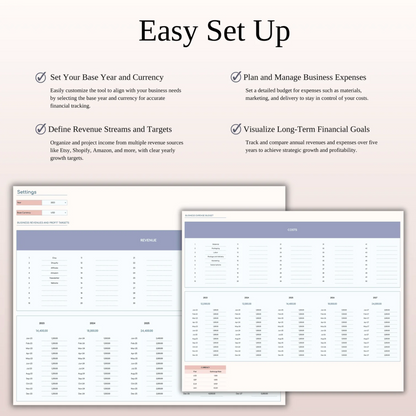 Easy Bookkeeping Spreadsheet Template for Excel & Google Sheets