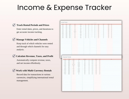 Car Rental Booking Tracker Spreadsheet – Excel & Google Sheets