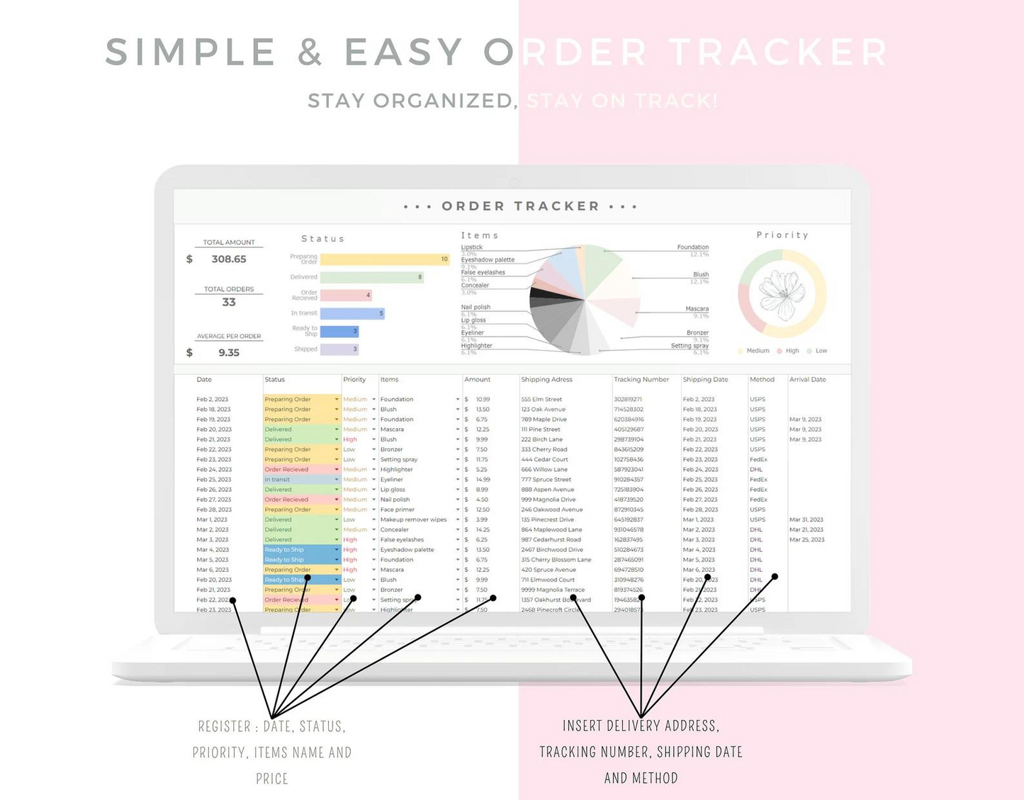 Easy Order Tracker