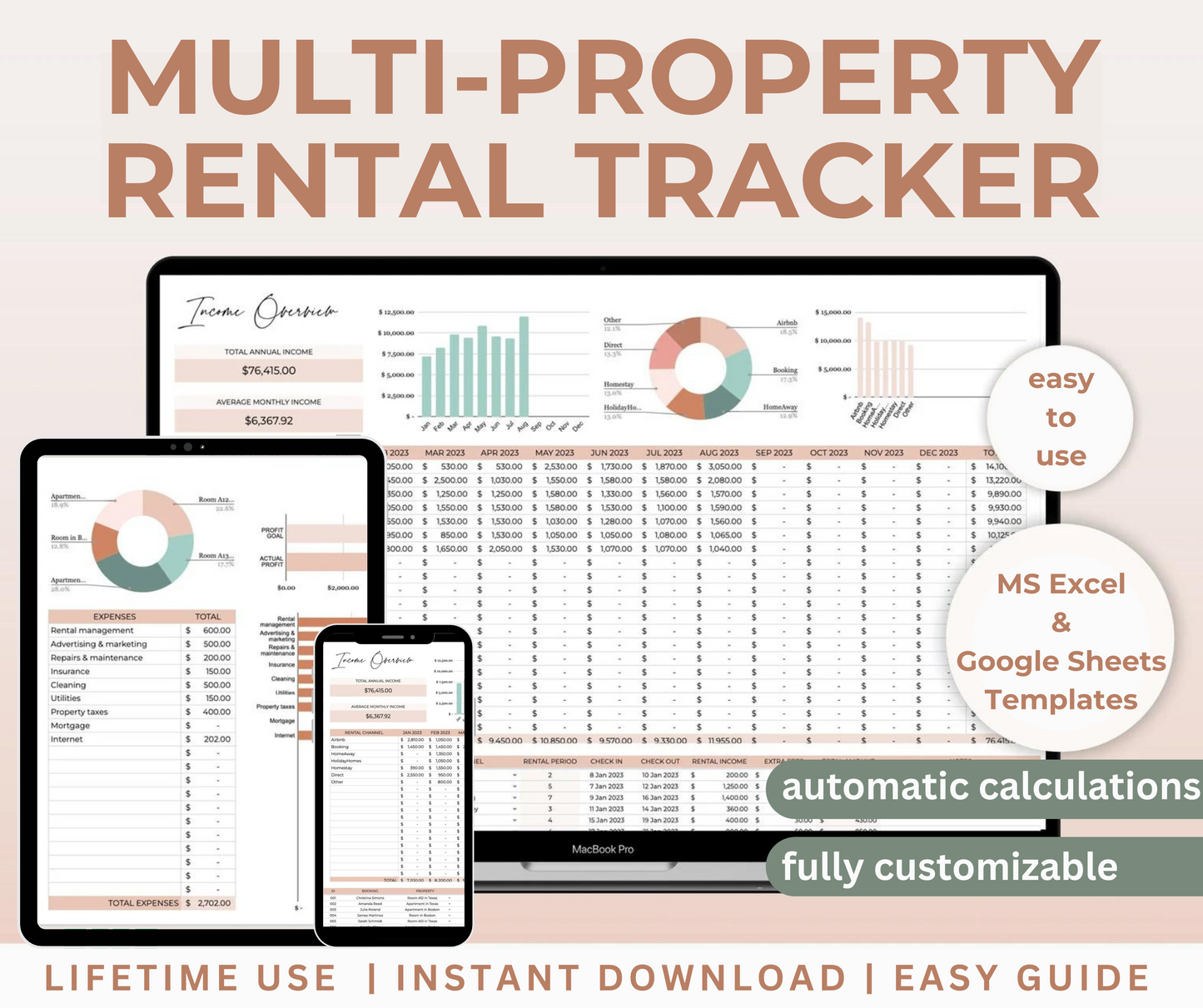 Multi-Property Rental/Airbnb Tracker