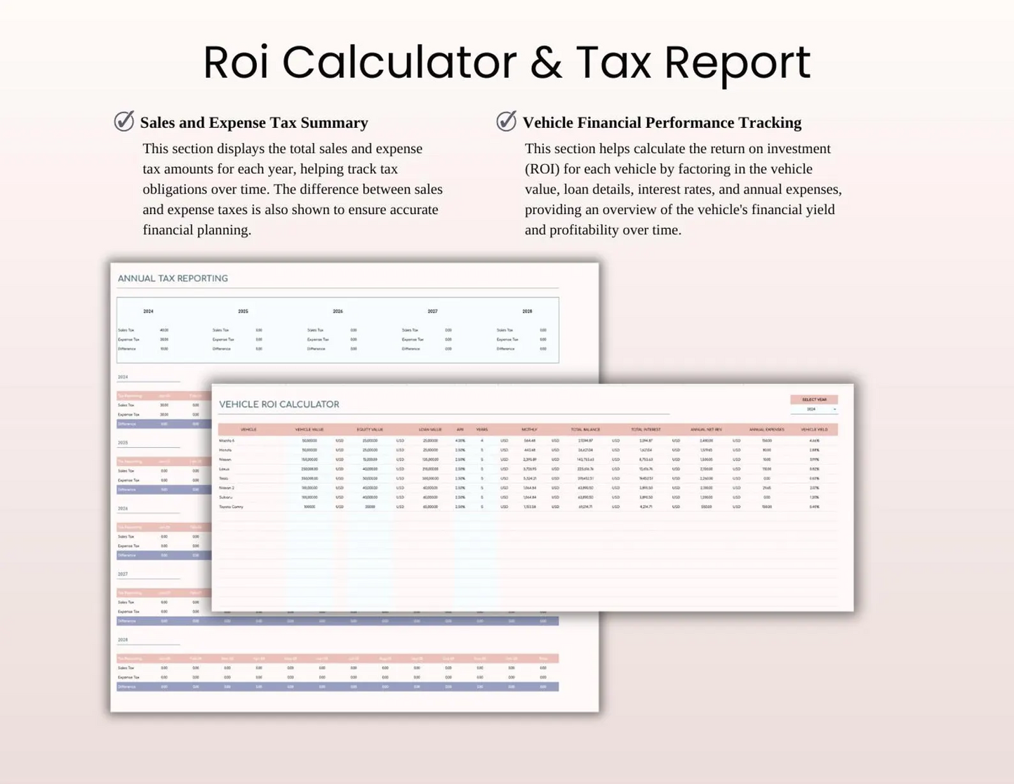 Car Rental Booking Tracker Spreadsheet – Excel & Google Sheets