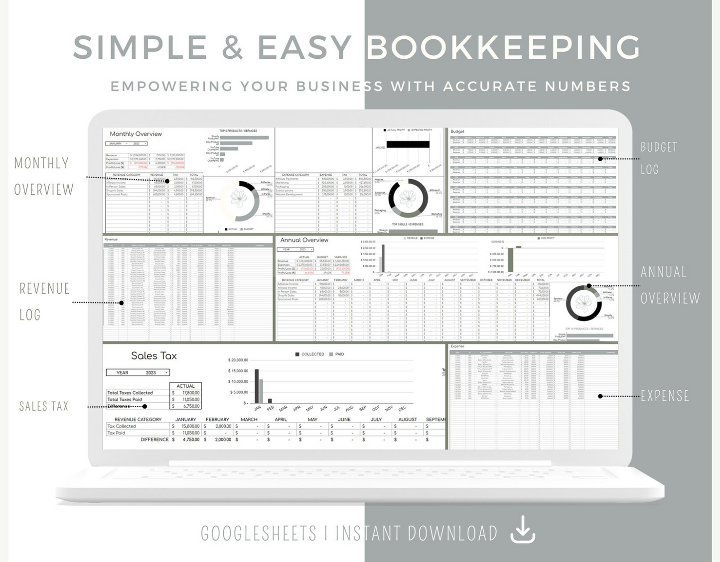 Simple Bookkeeping Template