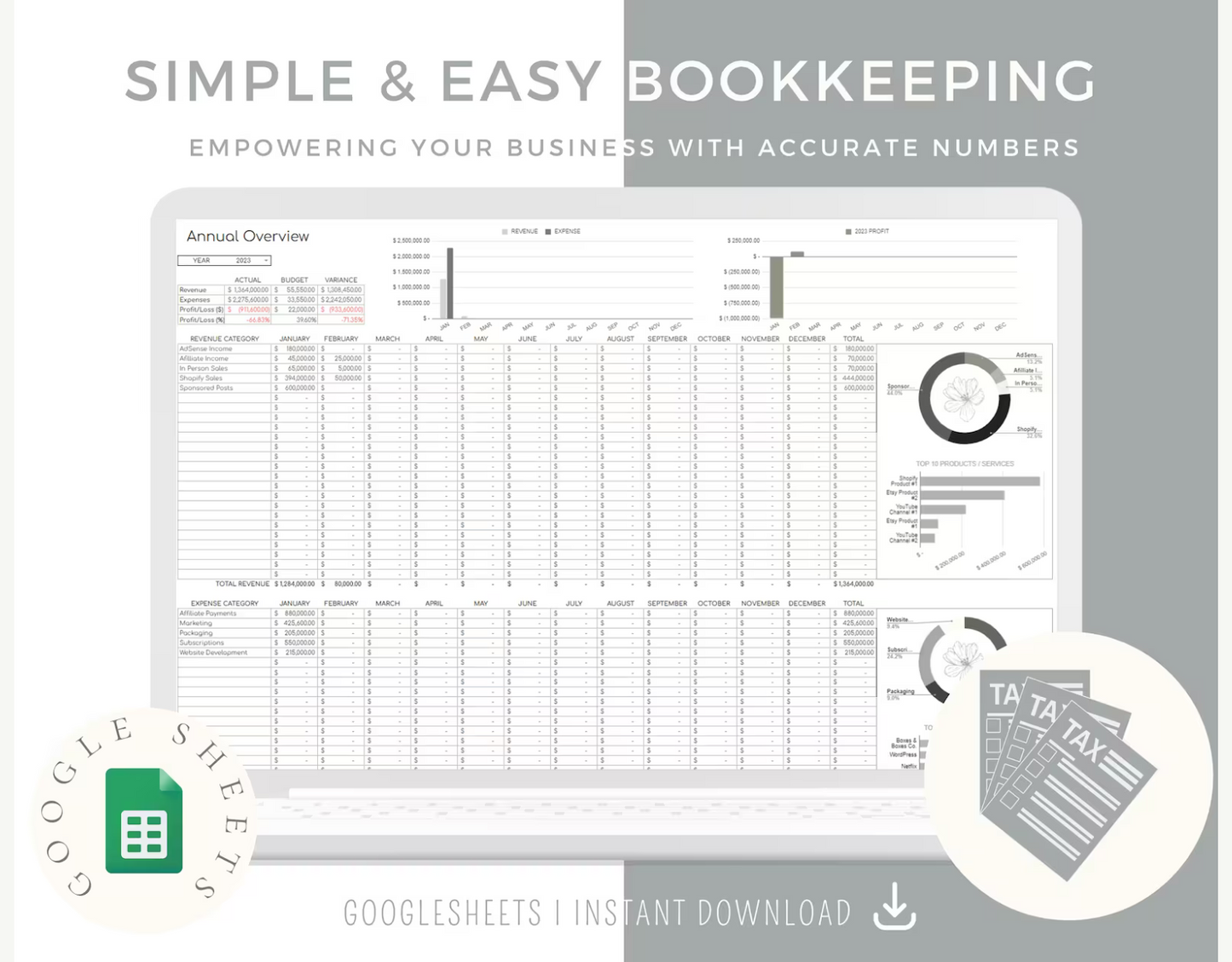 Simple Bookkeeping Template