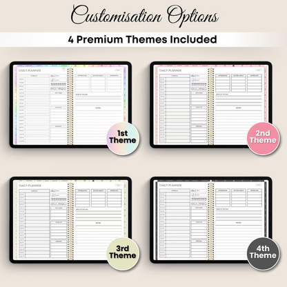 All-in-One Digital Planner 2024, 2025, 2026, Undated Digital Planner, Digital Journal, Digital Goodnotes Template, Notability, Daily Planner