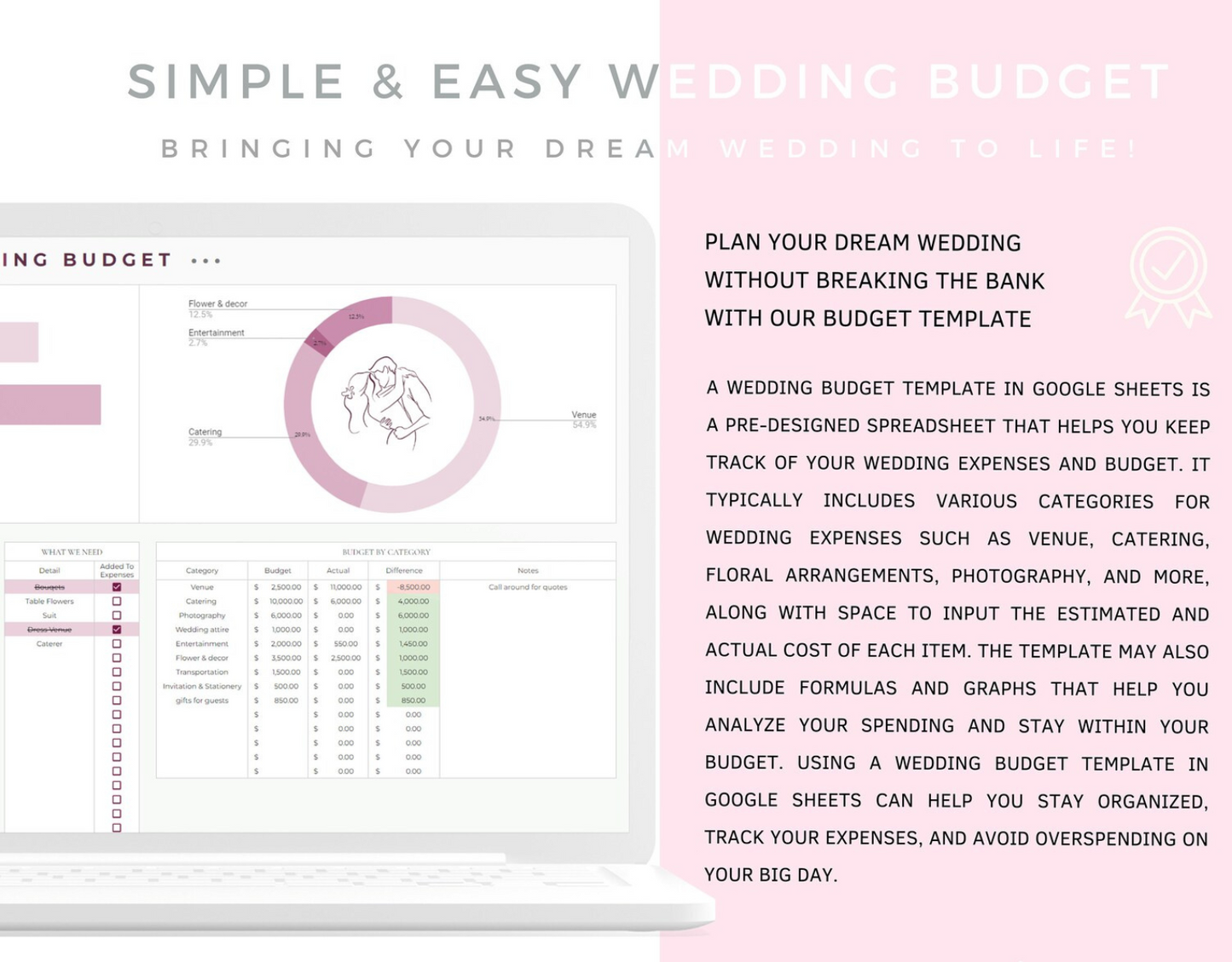 All-in-One Wedding Planner and Budget Tracker