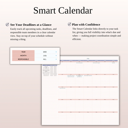 Task Tracker Template Spreadsheet for Google Sheets & Excel
