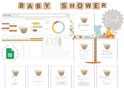 All-in-One Baby Shower Tracker