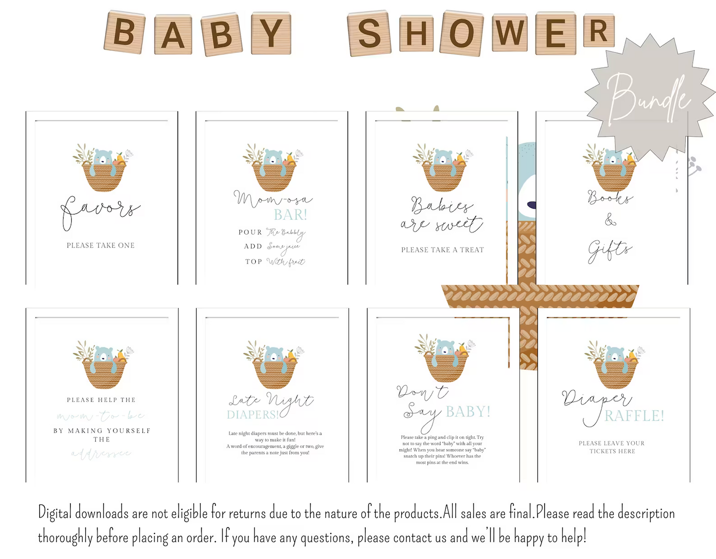 All-in-One Baby Shower Tracker