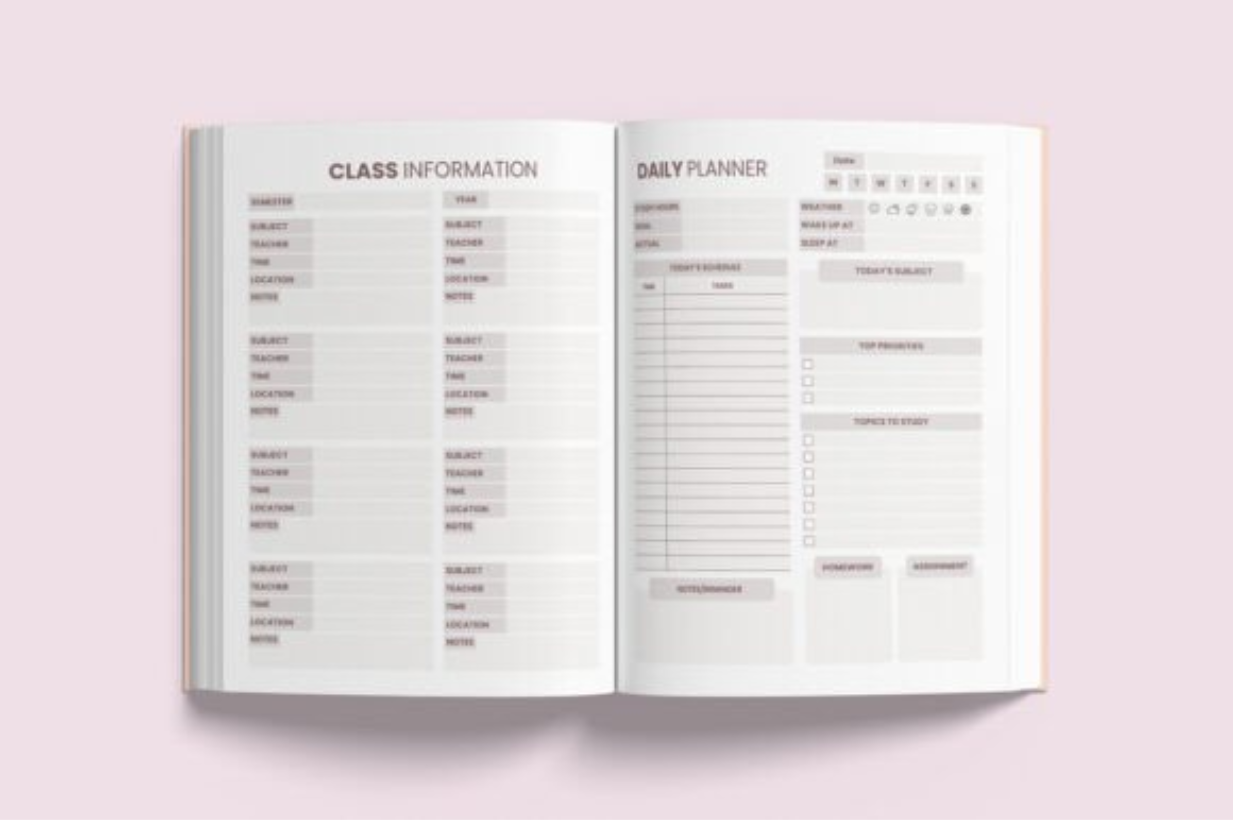 📚 2025 Student Planner | Fully Editable on Canva 🎨