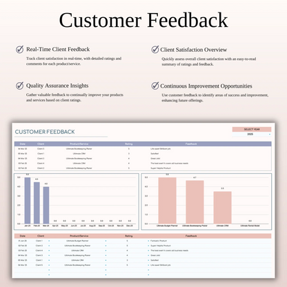 Premium CRM Template for Excel and Google Sheets