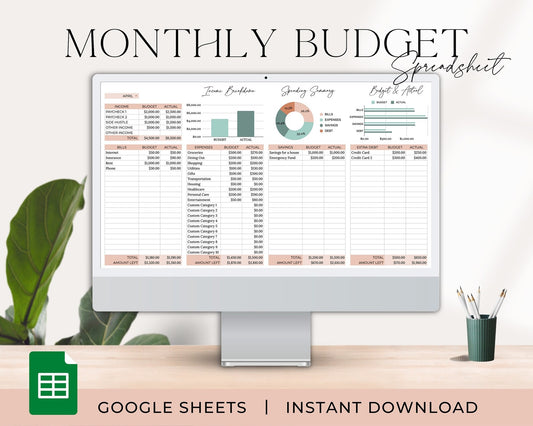 Simple Monthly Budget Tracker