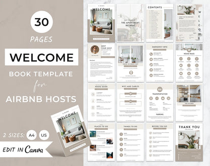 Airbnb/Rental Welcome Book Printables