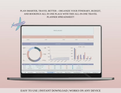 Ultimate Travel Planner Spreadsheet Template for Google Sheets and Excel