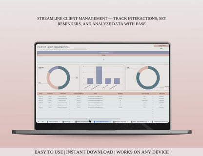 Premium CRM Template for Excel and Google Sheets